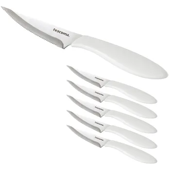 Tescoma Presto nůž na pizzu 10 cm 6 ks bílý