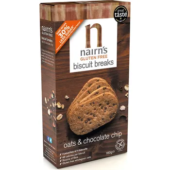 Cukrovinka Nairns Ovesné sušenky s čokoládou 160 g