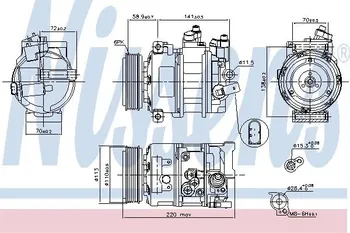 Kompresor klimatizace Nissens 890633