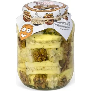 Nakládaný hermelín S OŘECHY 1500g | DOBROTYSPRIBEHEM.CZ