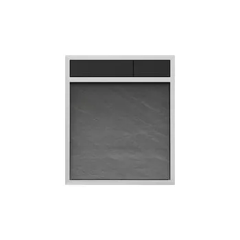 WC sada SANIT ovládací tlačítko LIS bez osvětlení - ŠEDÁ / ČERNÁ