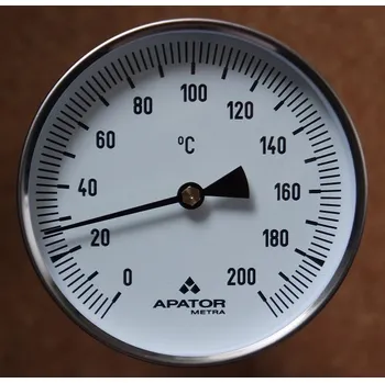 Kuchyňský teploměr Teploměr rovný TR100 0-200°C stonek 250 mm