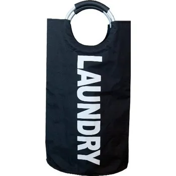 Koš na prádlo Taška plátěná na prádlo černá