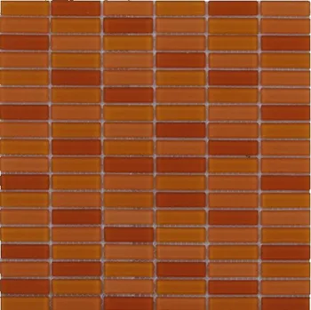 Obklad Maxwhite ASHS4-3 Mozaika skleněná oranžová mix 29,7x29,7cm sklo