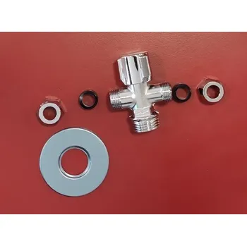 Ventil Schell Comfort ventil rohový regulační 1/2"x3/8" se dvěma výstupy chrom 049910699