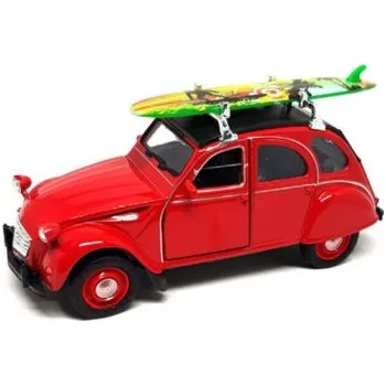 autíčko Welly Citroën 2CV Surf, red 1:34-39