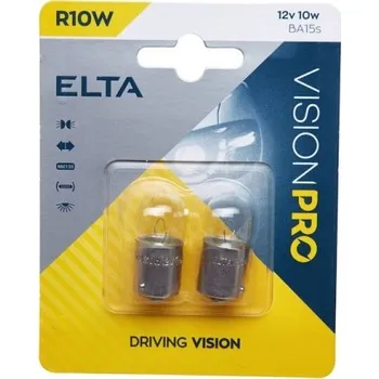 Autožárovka 12V 10W Ba15s, Elta, blistr (2 ks)