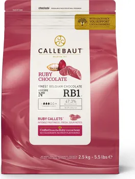Čokoláda Callebaut Ruby 47,3 % 2,5 kg