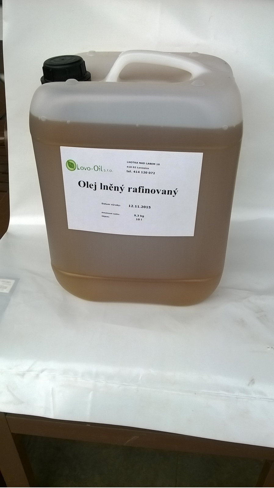 Lněný olej 10 l (Kanystr 10 l)