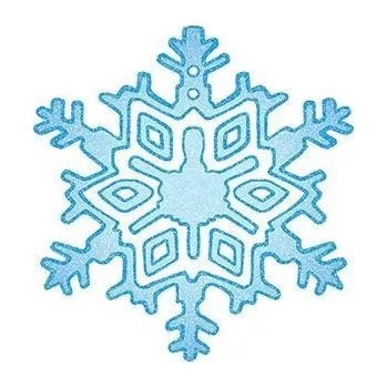 Odstranitelné tetování Třpytivá sněhová vločka - nalepovací tetování