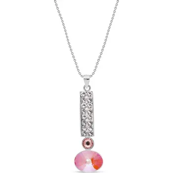 Náhrdelník Náhrdelník oranžový se Swarovski Elements Lingo NFM4122COGD Orange Glow DeLite