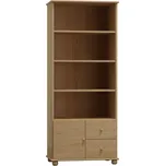 Max-i Policový regál ze dřeva TANGEN NORE Zvolte barvu:: bezbarvý lak, Šířka: 80 cm