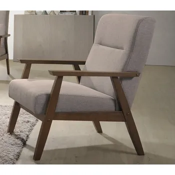 Křeslo Smartshop Irano bílá káva/masiv ořech