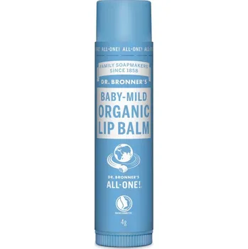 Péče o rty Dr. Bronner's balzam na rty Baby mild 4 g bez parfemace