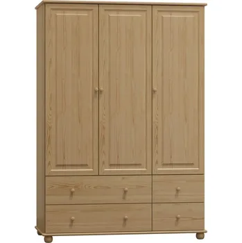 Šatní skříň Max-i Šatní skříň ze dřeva MADSEN NORE Zvolte barvu:: moření dub, Šířka: 120 cm