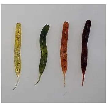 Umělá nástraha U Habakuka Gumová nástraha Vibro Worm 7cm - Oranžová