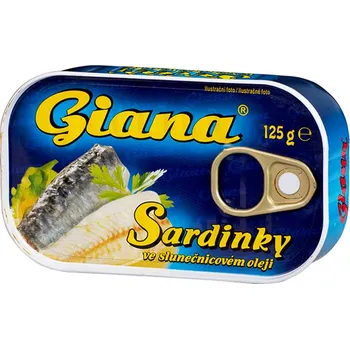 konzervovaná ryba Giana Sardinky ve slunečnicovém oleji 125 g
