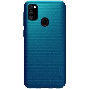 Pouzdro na mobilní telefon Nillkin Super Frosted Zadní Kryt pro Samsung Galaxy M21 Peacock Blue
