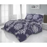 Saténové povlečení LUXURY COLLECTION 140x200, 70x90cm MELROSE fialové