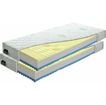 Matrace BENAB VISCO PLUS matrace paměťová pěna + potah Aloe (2 ks) 90x195 cm Pratelný potah ALOEVERA