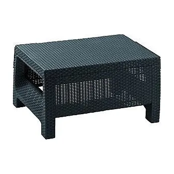 Zahradní stůl DEOKORK Zahradní ratanový stolek CORFU (antracit)