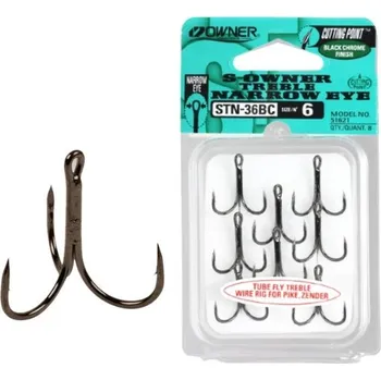 Rybářský háček Trojháček Owner STN-36BC vel.10 - 8ks