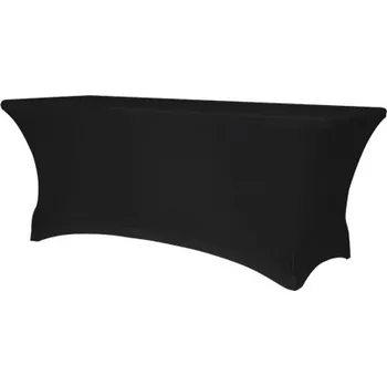 Jídelní stůl DENA Elastický potah na hranatý cateringový stůl 183 x 76 cm, Černá 900351