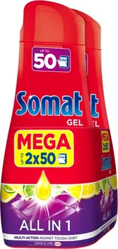 Somat All in 1 Gel Lemon & Lime 2x 900 ml