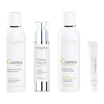 Kosmetická sada Sada For Life & Madaga - péče pro mastnou pleť 4 ks