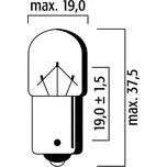 RMS Žárovka RMS FLOSSER 246510456 oranžová BAU15S T16 12V-10W