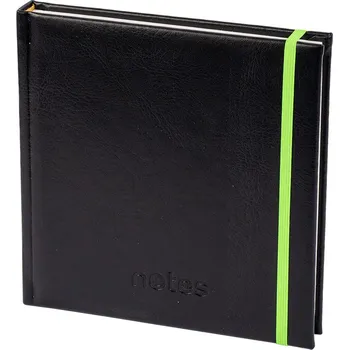 Blok Notes Q4 s gumičkou čistý černý