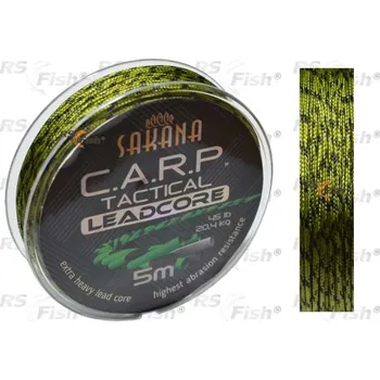 York Sakana Leadcore - camo zelená nosnost - 45 lb / 20,4 kg