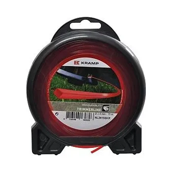 Struna žací 2,4mm x 15m čtvercová fialová Kramp