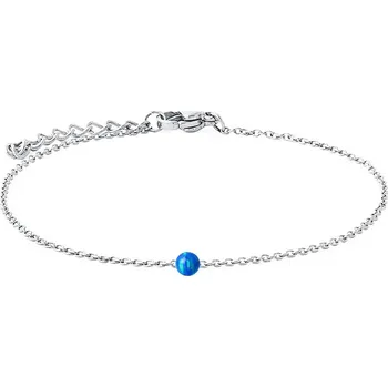 Náhrdelník NUBIS® Ocelový náramek s opálem - kulička 5 mm - NBP74-OP05