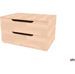 Domestav BUBBLES skříň 2 zásuvková hloubka 456 buk cink mořený