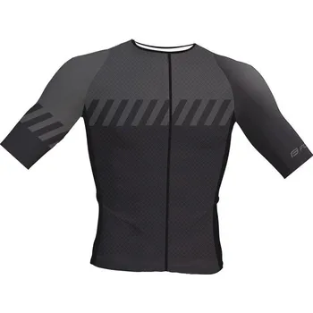 cyklistický dres Force dres FASHION (černá/šedá)