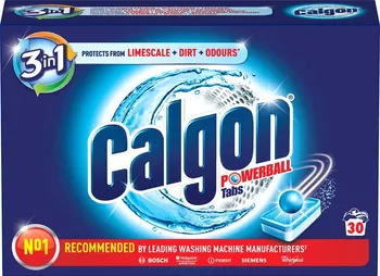 Změkčovač vody Calgon 3v1 Powerball Tabs změkčovač vody tablety proti vodnímu kameni 390 g