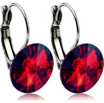 Náušnice Ocelové náušnice s krystaly Swarovski 12 mm, SIAM