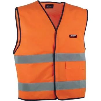 reflexní vesta Reflexní pracovní vesta COFRA NEW DRIVER Barva: Reflexní oranžová, Velikost: 4XL