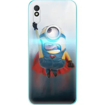Pouzdro na mobilní telefon Silikonové pouzdro iSaprio - Xiaomi Redmi 9A / Xiaomi Redmi 9AT - Mimons Superman 02 (Odolný silikonový kryt, obal, pouzdro iSaprio - Xiaomi Redmi 9A / Xiaomi Redmi 9AT - Mimons Superman 02 - skvělá ochrana a pružnost, stylový UV potisk, lehkost, tiskne s