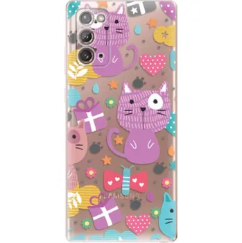 Pouzdro na mobilní telefon Odolné silikonové pouzdro iSaprio - Cat pattern 01 - Samsung Galaxy Note 20