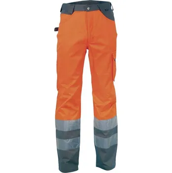 montérky Reflexní pracovní kalhoty COFRA RAY Barva: Reflexní oranžová, Velikost: 60