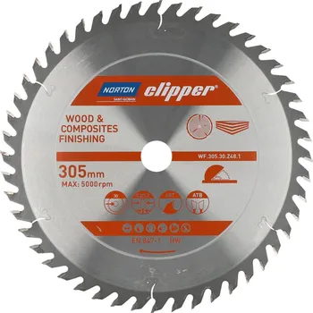 Pilový kotouč Norton Clipper Pilový kotouč WOOD FINISHING 305x30 3,2/2,2 48T ATB