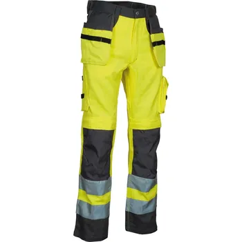 montérky Reflexní pracovní kalhoty COFRA BLINDING Barva: Khaki, Velikost: 44