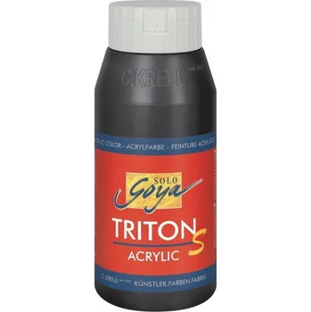Olejová barva Solo Goya Akrylová barva TRITON lesk 750 ml ČERNÁ