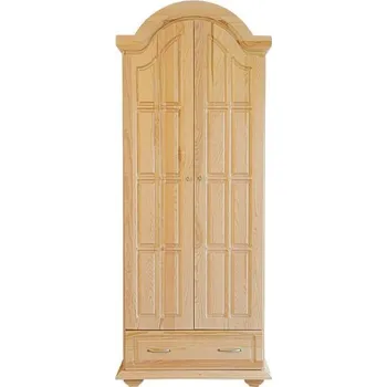 Šatní skříň Stylová dřevěná skříň VENEZIA VZ-005, masiv borovice