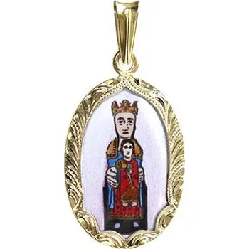 Přívěsek Aljančič Panna Marie Meritxellská medailon 410R zlato