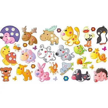 Samolepící dekorace Samolepka na zeď Mazlíčci Zvířátka 1 - L