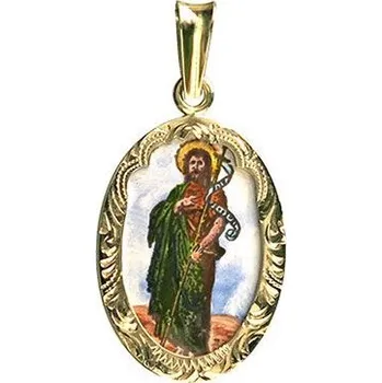 Přívěsek Aljančič Svatý Jan Křtitel medailon 408R zlato