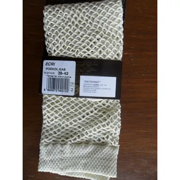 Dámské punčochy PATTERNS 40DEN-podkolenky siť Fiore yellow-žluté uni (vzorované podkolenky-vzor síť)